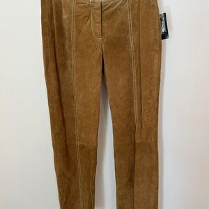 WILSONS LEATHER Genuine Leather Tan Suede Pants Size 2